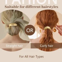 3PCS Gold Hair Ties, Metal Hair Ties For Thick Hair, Ponytail Cuffs -Glow Up Beauty Store GUEST aeaaf161 7555 493a b063 37ae9cd383d5