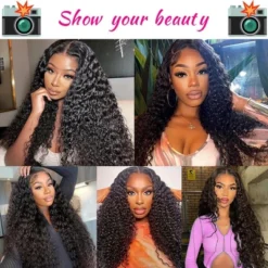 Jessie's Wig 26 Inch Water Wave Wig 4x4 Lace Natural Black 1 Pc/Pack -Glow Up Beauty Store GUEST af8b2073 dc7e 4973 90ea afb39af61760