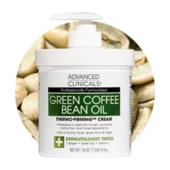 Advanced Clinicals Green Coffee Bean Lift & Slim Body Cream For Cellulite And Firming, 16 Oz -Glow Up Beauty Store GUEST b0f095f4 b154 453d 9baa a50016f1a4ed