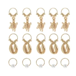 Unique Bargains Faux Pearl Hair Cuffs Dreadlock Gold Tone 15 Pcs -Glow Up Beauty Store GUEST b16ad6bb c227 46e3 ac53 c6583f9b3a60