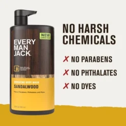 Every Man Jack Body Wash - Sandalwood - 28.8 Fl Oz -Glow Up Beauty Store GUEST b26095a8 cde3 4087 aa07 41b1d6a62859