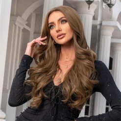 Jessie's Wig Wavy Wig Synthetic Middle Part Hair Wig For Women Blonde 26 Inch -Glow Up Beauty Store GUEST b40652d1 ef12 4456 9a3e 68cce679d6b0