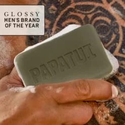 Papatui Men's Exfoliating And Hydrating Sulfate-Free Mango Butter, Avocado Oil And Ceramides Mini Bar Soap - Sandalwood Suede - 1.4oz -Glow Up Beauty Store GUEST b5506943 1027 4ec1 b205 8aec00f1504c