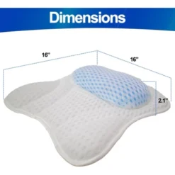 5 Star Super Deals Ergonomic Bathtub Gel Pillow Headrest W/ Quick-Dry 4D Mesh Cushion, Anti-Slip Suction Cups For Neck And Shoulder -Glow Up Beauty Store GUEST b5979780 d8c5 452b bf5e 1cc2d455021c