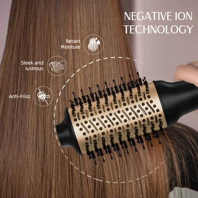 NICEBAY Hair Dryer Brush Blow Dryer Brush In One, Hot Hair Brush Styler Volumizer Oval Titanium Barrel, Hot Air Straightener For Smooth Frizz-Free 7 NICEBAY Hair Dryer Brush Blow Dryer Brush In One, Hot Hair Brush Styler Volumizer Oval Titanium Barrel, Hot Air Straightener For Smooth Frizz-Free - Image 5