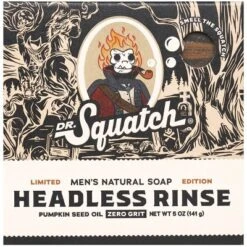 DR. SQUATCH Men's All Natural Bar Soap - Headless Rinse - 5oz -Glow Up Beauty Store GUEST ba18a370 7c66 4876 82c9 a722ec0f929f