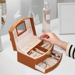 Small PU Leather Jewelry Box With Mirror -Glow Up Beauty Store GUEST bdb0cdd7 73f5 479d a0a3 71818a0dde2b