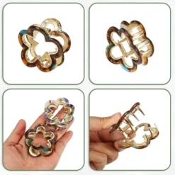 Unique Bargains Women's Acrylic Flower Hair Claw Clip 1.97"x1.77"x1.30" Multicolor 6 Pcs -Glow Up Beauty Store GUEST c08157df 4cb4 4497 9449 ed4415f2f766