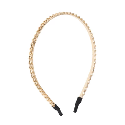 Unique Bargains Women's Cute Headbands Gold Tone 1 Pc 9 Unique Bargains Women's Cute Headbands Gold Tone 1 Pc - Image 7