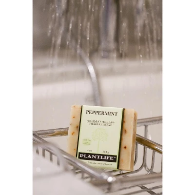 Plantlife Peppermint Bar Soap - Moisturizing And Soothing Soap For Your Skin - Hand Crafted Using Plant-Based Ingredients - Made In California 4oz Bar 4 Plantlife Peppermint Bar Soap - Moisturizing And Soothing Soap For Your Skin - Hand Crafted Using Plant-Based Ingredients - Made In California 4oz Bar - Image 2