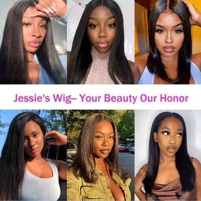 Jessie's Wig 12-20 Inch Lace Frontal Straight 4x4 Natural Black 1 Pc/Pack 10 Jessie's Wig 12-20 Inch Lace Frontal Straight 4x4 Natural Black 1 Pc/Pack - Image 8