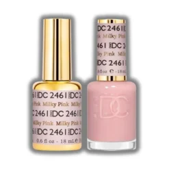 Daisy DND DC Gel Polish Set (2461 Milky Pink) UV Gel Polish And Air Dry Nail Lacquer, Matching Chip-Free Polish Duo. - (0.5 Fl Oz Each) -Glow Up Beauty Store GUEST c4f9a523 b5c4 4890 bcd2 7413f3a7e3aa
