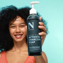 Dr. Natural Activated Charcoal Liquid Soap - Combat Acne And Blemishes - Deep Cleansing Body Wash - Gentle Body Soap For Clear Skin - Mint - 16 Oz -Glow Up Beauty Store GUEST c50408ea 05c1 4077 a958 37901e07eb15