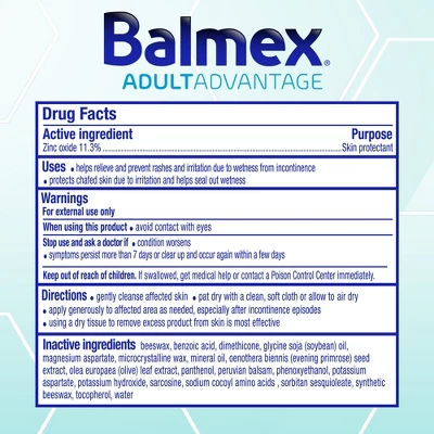 Balmex Adult Advantage Protected Skin Relief Cream 3 Balmex Adult Advantage Protected Skin Relief Cream