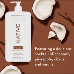 Native Body Lotion Pump - Coconut & Vanilla - 36 Fl Oz -Glow Up Beauty Store GUEST cc98fa76 5ea8 4ae6 acc8 a570b09da74e