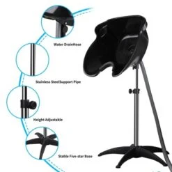 Portable Shampoo Basin Salon Sink With 1.5m Drain Pipe -Glow Up Beauty Store GUEST ce961f44 01c2 411b 81b5 158ab4e4892e