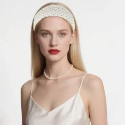 Unique Bargains Fresh Polka Dot Wide Headband 1 Pc