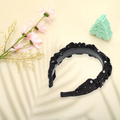 Unique Bargains Women's Cute Rhinestone Gypsophila Headbands 1 Pc 7 Unique Bargains Women's Cute Rhinestone Gypsophila Headbands 1 Pc - Image 5