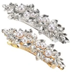 Unique Bargains Women's Rhinestone Faux Pearl Hair Barrettes 2 Pcs -Glow Up Beauty Store GUEST d48bac52 1f82 493f ae95 29fca2c68688