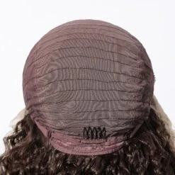 Jessie's Wig 22 Inch Curly 13*3.5 Synthetic Lace Wigs Brown Skunk Stripe With Blonde 1 Pc/Pack -Glow Up Beauty Store GUEST d5b3831a a910 4a0f 8721 cf4e05082219