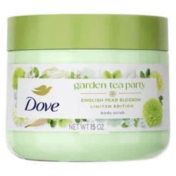Dove Beauty Garden Tea Party Body Scrub - English Pear Blossom - Limited Edition - 15oz -Glow Up Beauty Store GUEST d809efef 43bb 48a8 984c 4e7cab37280e