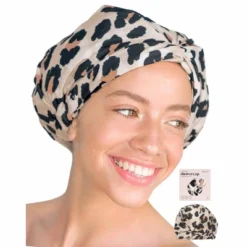 Kitsch Luxury Shower Cap - Leopard -Glow Up Beauty Store GUEST d9376ea0 cc78 45b9 89dc 06b25f0e7da2