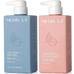 MEDIX 5.5 Collagen Body Cream And Hyaluronic Acid Hydration Bundle. Set Of Two - 15 Fl Oz -Glow Up Beauty Store GUEST d9c77a12 0cf0 40d2 a4dc 9aeb775a71d0