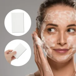 Unique Bargains Rectangle Compressed Facial Sponge 5 Pcs