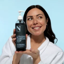 Dr. Natural Activated Charcoal Liquid Soap - Combat Acne And Blemishes - Deep Cleansing Body Wash - Gentle Body Soap For Clear Skin - Mint - 16 Oz -Glow Up Beauty Store GUEST dc32b58b 7bdc 461a 8de5 90938bc0c0ad