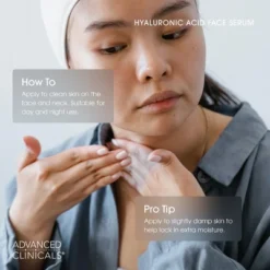 Advanced Clinicals Hyaluronic Acid Body Cream & Hyaluronic Acid Facial Serum Skin Care Bundle, 2 Piece Set -Glow Up Beauty Store GUEST dd091609 267f 4ae4 8681 5d5303271f1d 1