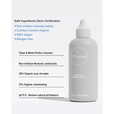 Olivarrier Wash All Barrier Relief Cleanser 4 Olivarrier Wash All Barrier Relief Cleanser - Image 2