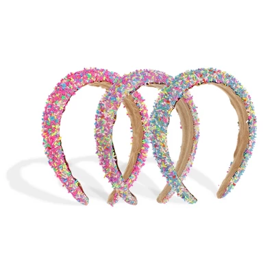 Unique Bargains Women's Sprinkle Headband 3 Pcs 8 Unique Bargains Women's Sprinkle Headband 3 Pcs - Image 6