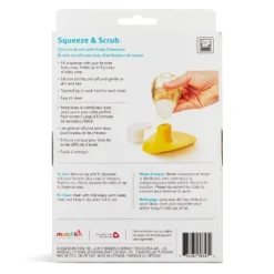 Munchkin Squeeze And Scrub Silicone Bath Brush With Soap Dispenser