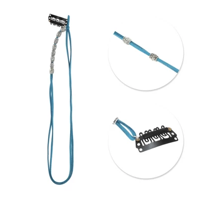 Unique Bargains Women's Eight Beads Braided Hair Chain 1 Pc 4 Unique Bargains Women's Eight Beads Braided Hair Chain 1 Pc - Image 2