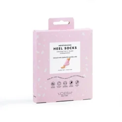 VOESH New York Moisturizing Heel Socks Pink