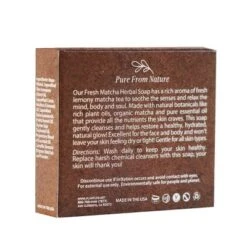 Plantlife Fresh Matcha Bar Soap – Moisturizing, Soothing, Handcrafted, Plant-Based – Made In California, 4oz