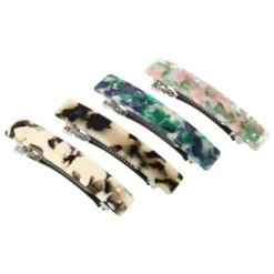 Unique Bargains Women's Tortoise Shell French Hair Barrettes 4 Pcs -Glow Up Beauty Store GUEST e9b2381b 6aa9 47ba b515 9895e2a81633