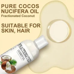 Grocerism Fractionated Coconut Oil - Skin, Hair & DIY Use, Body & Massage Oil