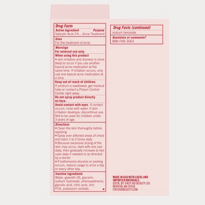 FIRST AID BEAUTY Body Acne Clearing Mist With 2% Salicylic Acid - 3oz - Ulta Beauty 10 FIRST AID BEAUTY Body Acne Clearing Mist With 2% Salicylic Acid - 3oz - Ulta Beauty - Image 8