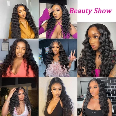 Jessie's Wig 12-20 Inch Lace Frontal Loose Wave 4x4 Lace Natural Black 1 Pc/Pack 5 Jessie's Wig 12-20 Inch Lace Frontal Loose Wave 4x4 Lace Natural Black 1 Pc/Pack - Image 3