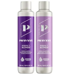 Pravana Perfect Blonde Toning Shampoo, 10 Oz & Pravana Perfect Blonde Conditioner, 10 Oz DUO