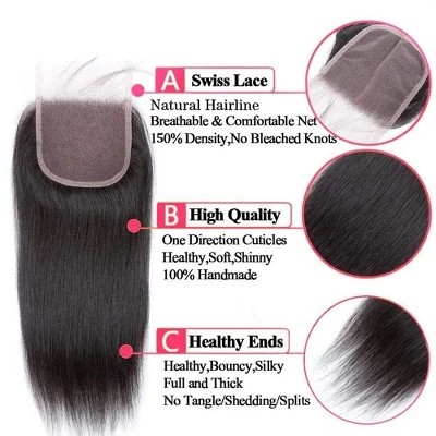 Jessie's Wig 12-20 Inch Lace Frontal Straight 4x4 Natural Black 1 Pc/Pack 5 Jessie's Wig 12-20 Inch Lace Frontal Straight 4x4 Natural Black 1 Pc/Pack - Image 3