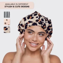 Kitsch Luxury Shower Cap - Leopard -Glow Up Beauty Store GUEST f4540335 f626 4646 a595 e6a3e87b4b1f