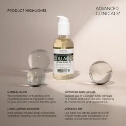 Advanced Clinicals Firming Collagen Body Oil With Vitamin E + C, After Shower Skin Care Moisturizer, 3.8 Fl Oz 16 Advanced Clinicals Firming Collagen Body Oil With Vitamin E + C, After Shower Skin Care Moisturizer, 3.8 Fl Oz -Glow Up Beauty Store GUEST f4781116 7db6 4657 b8dc c2206ed5d533