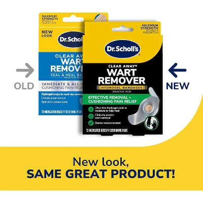 Dr. Scholls - Clear Away Wart Remover, Thin & Flexible Duragel, Cushions (9 Ct) & Medicated Discs (12 Ct) 4 Dr. Scholls - Clear Away Wart Remover, Thin & Flexible Duragel, Cushions (9 Ct) & Medicated Discs (12 Ct) - Image 2