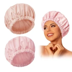 Reusable Shower Cap For Women, Large Waterproof Shower Essentials Bonnet Washable Elastic Band Bath Hair Wrap Hat 13 Reusable Shower Cap For Women, Large Waterproof Shower Essentials Bonnet Washable Elastic Band Bath Hair Wrap Hat -Glow Up Beauty Store GUEST f77d1148 e5ce 45af 9b19 5c58318f9eac