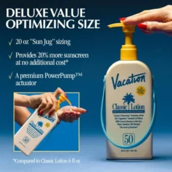 Vacation Classic Lotion Sunscreen - SPF 50 - 20 Fl Oz -Glow Up Beauty Store GUEST f78f9239 364c 4f91 944f c1cd2078363d