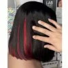 Labhairs 13x4 Transparent Lace Front Wig, Human Hair Straight Bob, Blunt Cut With Black Red Highlights, 150% Density, Glueless, Pre-Plucked Knots -Glow Up Beauty Store GUEST f864d148 198a 4abe 8bdc 8a97bbb010ea